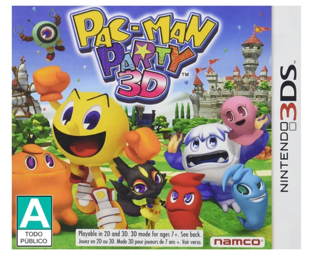 Pac-Man Party 3D Nintendo 3DS Electronic Digital Video Game Namco Entertainment